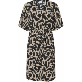 esmara Dámské šaty béžová/vzorovaná