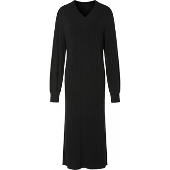 esmara Dámské úpletové midi šaty černá