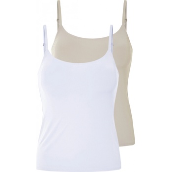 Esmara top 2 kusy bílá béžová