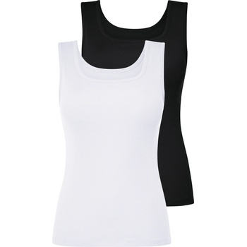 Esmara vroubkované s BIO bavlnou 2 kusy černá bílá