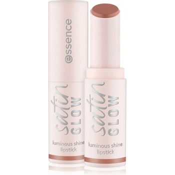 essence satin GLOW krémová rtěnka se saténovým finišem 01 Whole Latte Love 3,5 g