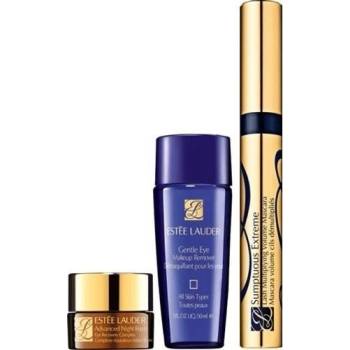 Estée Lauder Sumptuous Extreme Prodlužující a objemová řasenka 8 ml Extreme Black + Jemný odličovač očí 30 ml + Omlazující oční krém Advanced Night Repair Eye 5 ml dárková sada