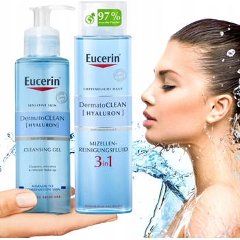 Eucerin DermatoClean Hyaluron Micellar Water 3in1 čisticí micelární voda 400 ml