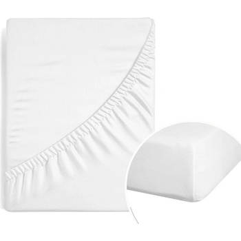 Eurofirany makosatén prostěradlo Nova s gumou bílé 140X200x30