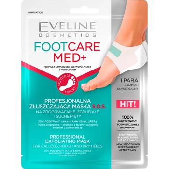 Eveline Cosmetics Foot Care Med exfoliační maska na paty 2 ks