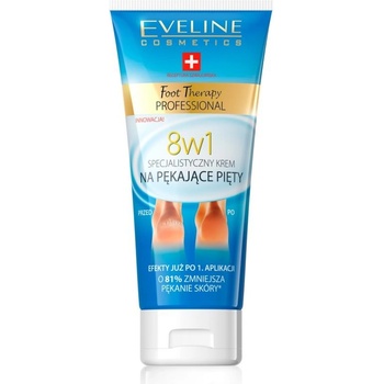 Eveline Cosmetics Foot Therapy krém na rozpraskané paty 8 v 1 100 ml