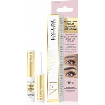 Eveline No. 1 stimulující sérum pro růst řas a obočí s peptidy 4 ml