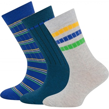 Ewers Socken 3er Pack Ringel/Rippe 0002