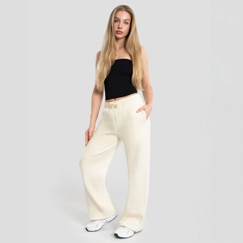 Exalted Dámské Comfy-Nest OVERSIZED STRAIGHT LEG tepláky milk white