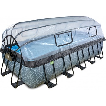 Exit Toys Frame s pískovou filtrací a kopulí 540x250x122cm Stone Grey