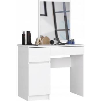 Expedo SPLIT P2, 90x72/142x50 + zrcadlo 500x600, bílý, pravý