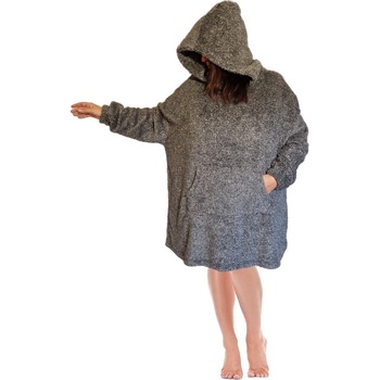 F&F 105 župan ové pončo šedé