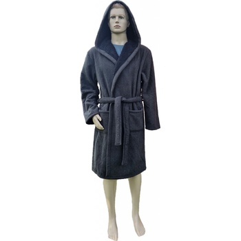 F&F 612 pánský župan zimní černý