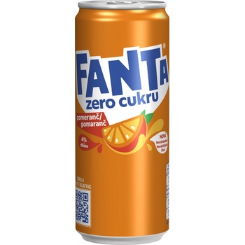Fanta pomeranč bez cukru 24 x 330 ml