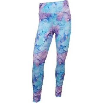 Fantom legíny z mléčného hedvábí fialovo tyrkysové