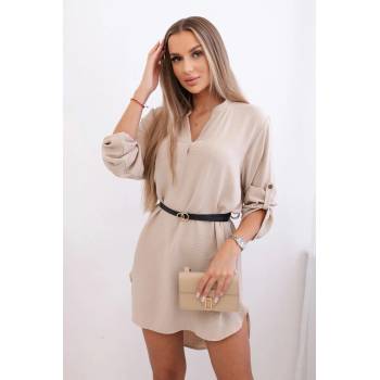 Fashionweek Dlouhá košile tunika K59100-24 Béžový