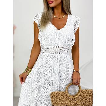 Fashionweek midi šaty s podšívkou Boho It-bodhi bílá