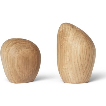 FERM LIVING Solnička a pepřenka Cairn sada Oak 2 ks