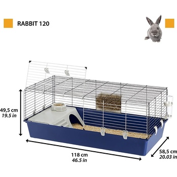 Ferplast Klec Rabbit 120 LBH 118 x 58,5 x 51,5 cm