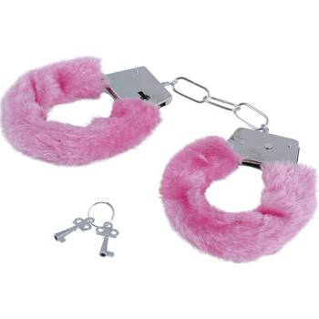 Fiestas Guirca Kovová pouta plyšová růžová