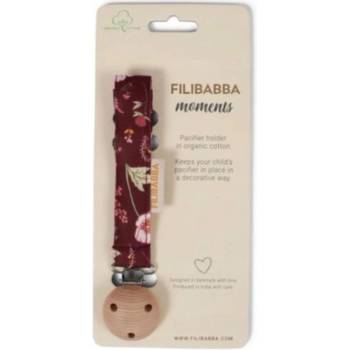 Filibabba klip na cumlík so suchým zipsom Fall Flowers
