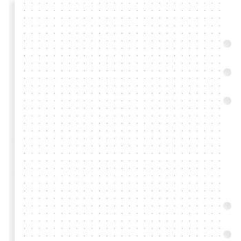 Filofax A5 tečkovaný papír, 30 listů