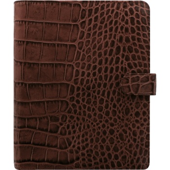 Filofax Classic Croc A5 týdenní 2021 kaštanová