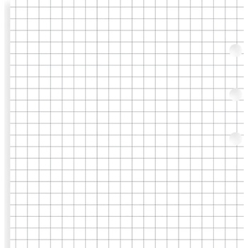 Filofax čtverečkovaný papír A6 bílý 20 listů