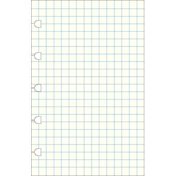 Filofax náhradní listy do zápisníků A6 čtverečkované 122905