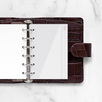 Filofax Průhledná obálka na zip Kapesní A7