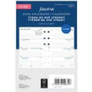 Filofax Týdenní kalendář 2026, Čj náplň kapesních diářů formát A7