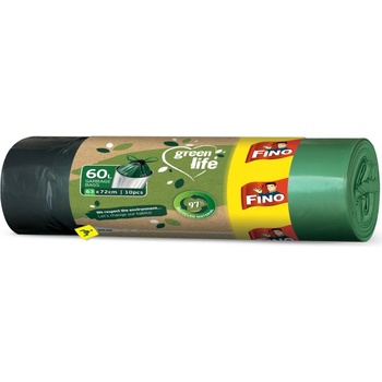 Fino Green Life recyklované PE zatahovací pytle 60 l 25µm 10ks