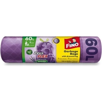 Fino Zeus Flex Lavender Sáčky zatahovací 35µm 60 l 8ks