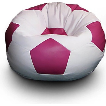 Fitmania Fotbalový míč XXL 430L vzor 02 bílo-růžová