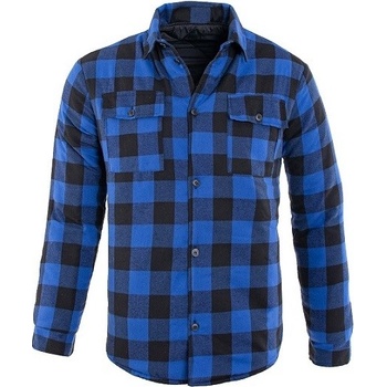 Flanelová košile zateplená modrá