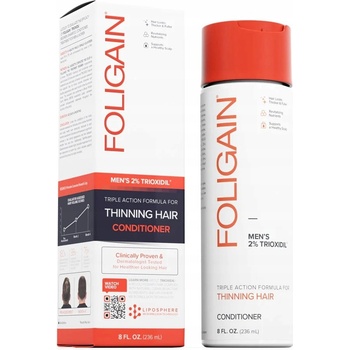 Foligain Triple Action kondicionér proti padání vlasů s 2% trioxidilem pro muže 236 ml
