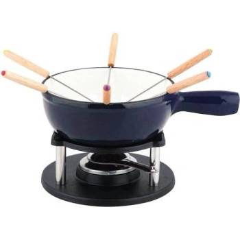 Fondue litinové sada ALPEN modrá