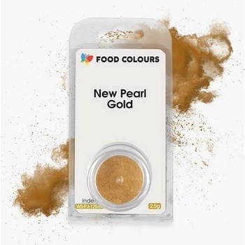 Food Colours Jedlá prachová perleťová barva New Pearl Gold Zlatá 2,5 g