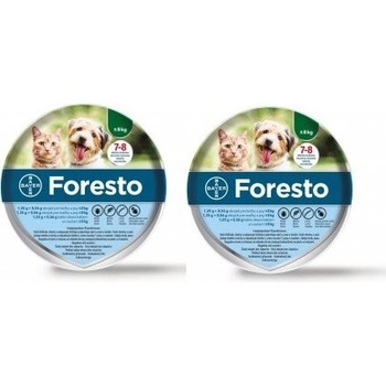 Foresto obojek pro malé psy a kočky do 8 kg 38 cm 2 ks