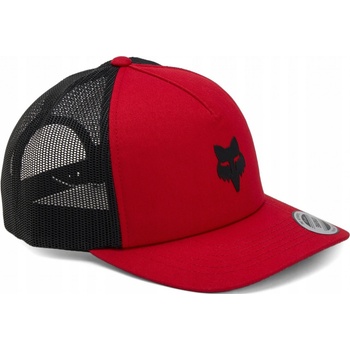 Fox Fox Head Trucker Hat Flame Red