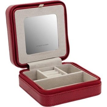Friedrich Lederwaren cestovní šperkovnice Milano 20143 4 červená