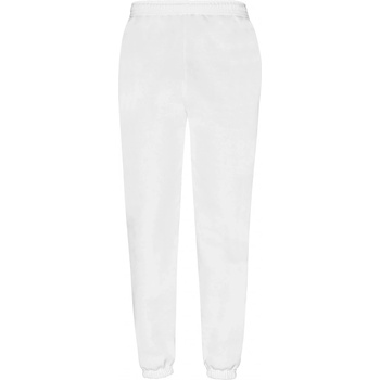 Fruit of the Loom pánské tepláky Classic Elasticated Cuff Jog pants 64026 bílá