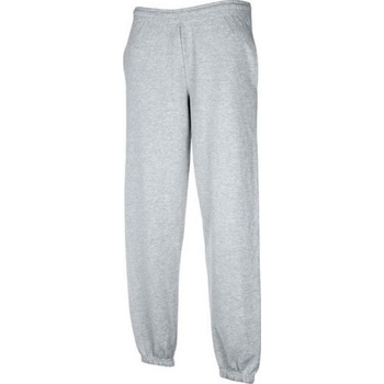 Fruit of the Loom Tréninkové kalhoty s elastickými manžetami melír šedá