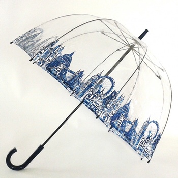 Fulton průhledný holový deštník Birdcage-2 LONDON ICONS