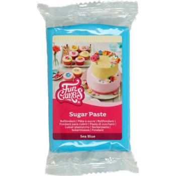 FunCakes Modrý rolovaný Fondant Sea Blue barevný Fondán 250 g