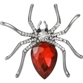 Gaira brož Pavouk 312934 Silver bílá