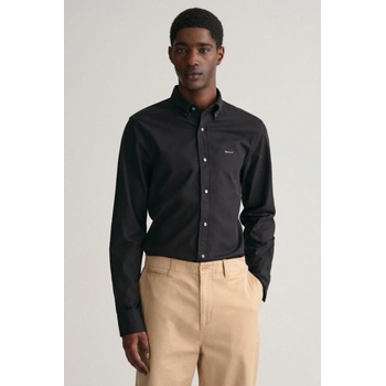Gant košile slim pinpoint Oxford shirt černá