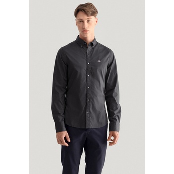 Gant košile slim poplin shirt black