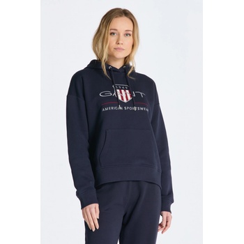 Gant mikina Rel Archive Shield Hoodie 4204567 Tmavomodrá