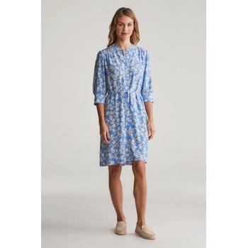GANT REG FLORAL PRINT SS SHIRT DRESS PERFECT BLUE